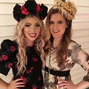 Pink Blush Floral, empire waist/maternity dress